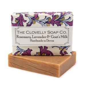 Rosemary, Lavender and Goats Milk Handmade Soap Bar - Essential Oil Soap