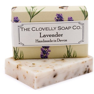 Lavender Natural Vegan Soap Bar - Handmade in England