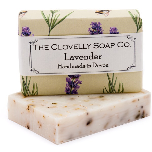 Lavender Natural Vegan Soap Bar - Handmade in England