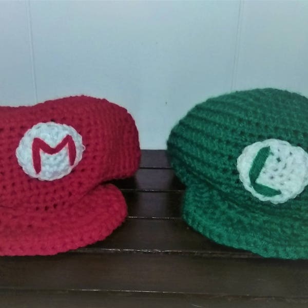 Mario and Luigi Hats