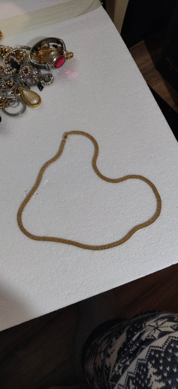 Gold Nugget Style Necklace Chain in Gold Plate