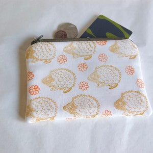 SALE - 15% Discount - Coin Purse - Zipper Pouch - Fabric Purse - Novelty Purse - Handmade - Fully Lined - Block Printed - Gift