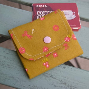Popper Pouch - Coin Purse - Tissu Purse - Nouveauté Purse - Pochette à 3 compartiments - Fait main - Cadeau