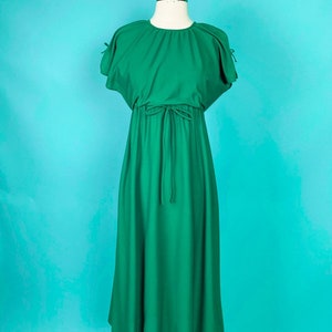 Vintage 1970s Green Dress XXS Juniors