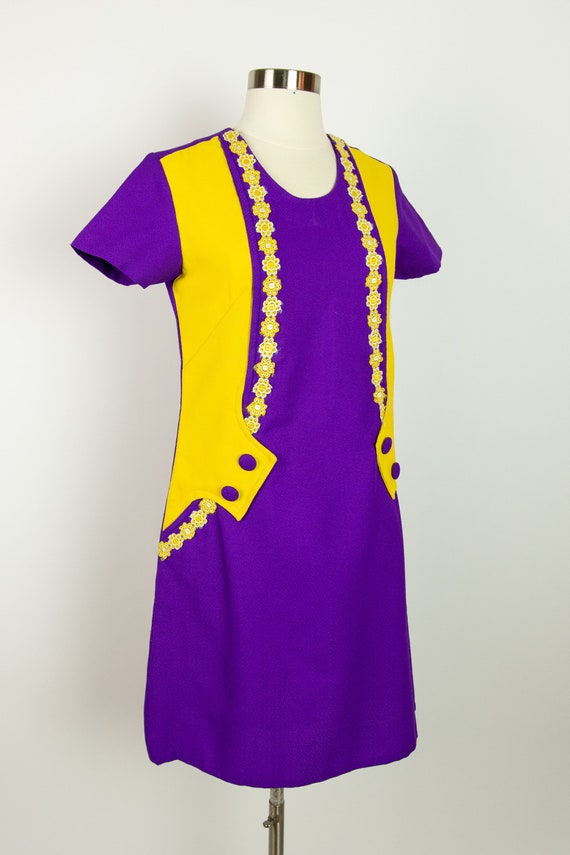 1960s Small Mod Mini Dress - image 5