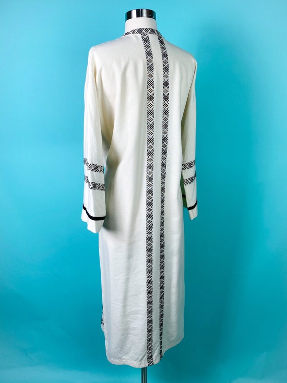 Vintage 1970s Kaftan Mexican Tunic Dress Medium L… - image 7