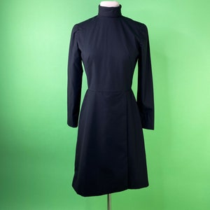 1960s Black Mod Dress 25W