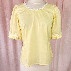 Vintage 1960s Yellow Blouse