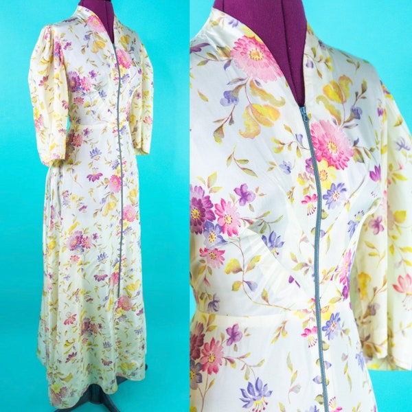 1940s Floral Dress - Etsy
