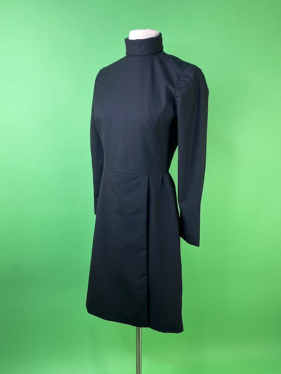 1960s Black Mod Dress 25W - image 2