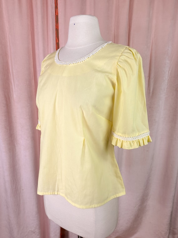 Vintage 1960s Yellow Blouse - image 2