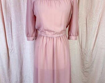 Robe Moulante Peplum Pêche Taille M - Neuf Avec étiquettes, Style Bodycon Mi-longue