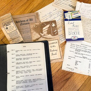 1920s 30s 40s Cookbook and Recipes Etc