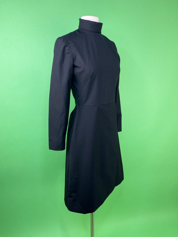 1960s Black Mod Dress 25W - image 4
