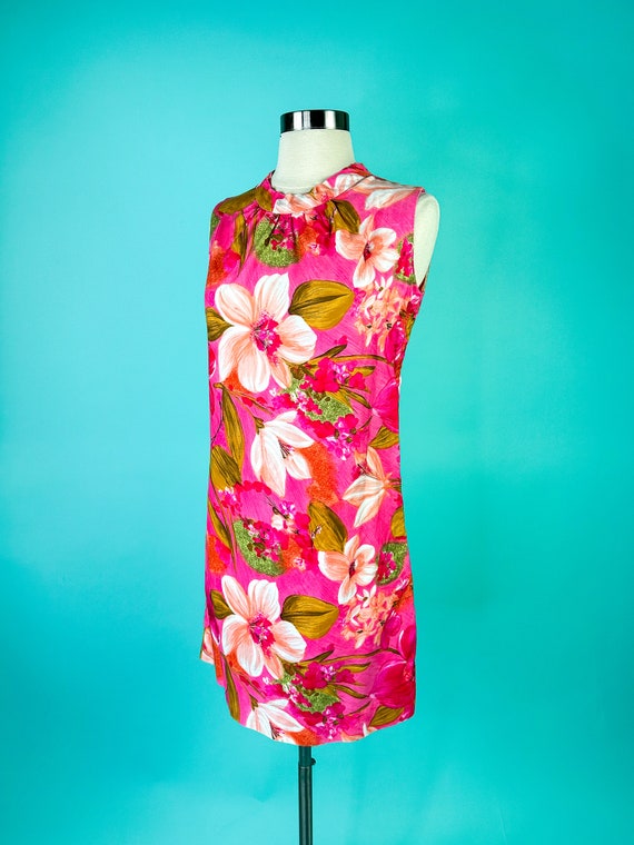 1960s Hawaiian Dress Mini Dress - image 3