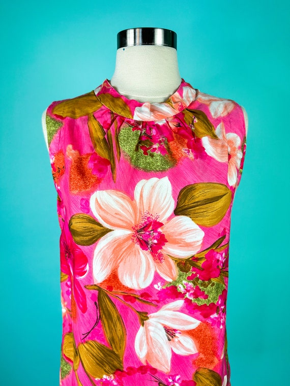 1960s Hawaiian Dress Mini Dress - image 5