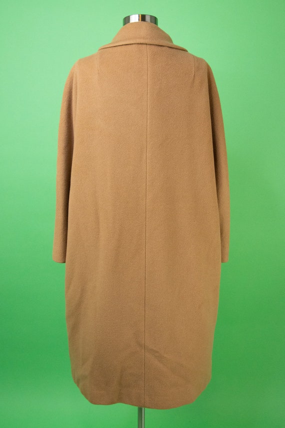 Vintage 1950s Light Brown Coat Large Cashmere Min… - image 8