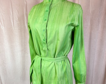 Blusa túnica verde vintage dos anos 70, tamanho 38 (busto)