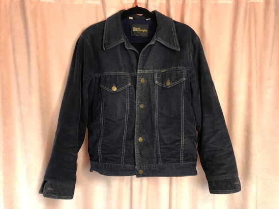 1970s 80s Wrangler Coat - Wrangler Sherpa Coat - B