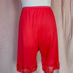 Vintage 1950s 60s Red Panties Bloomers Medium