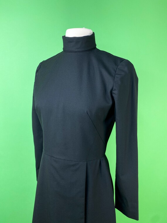1960s Black Mod Dress 25W - image 6