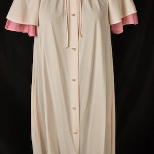 1950s Small Pink Peignoir Robe - Shadowline - Lavender