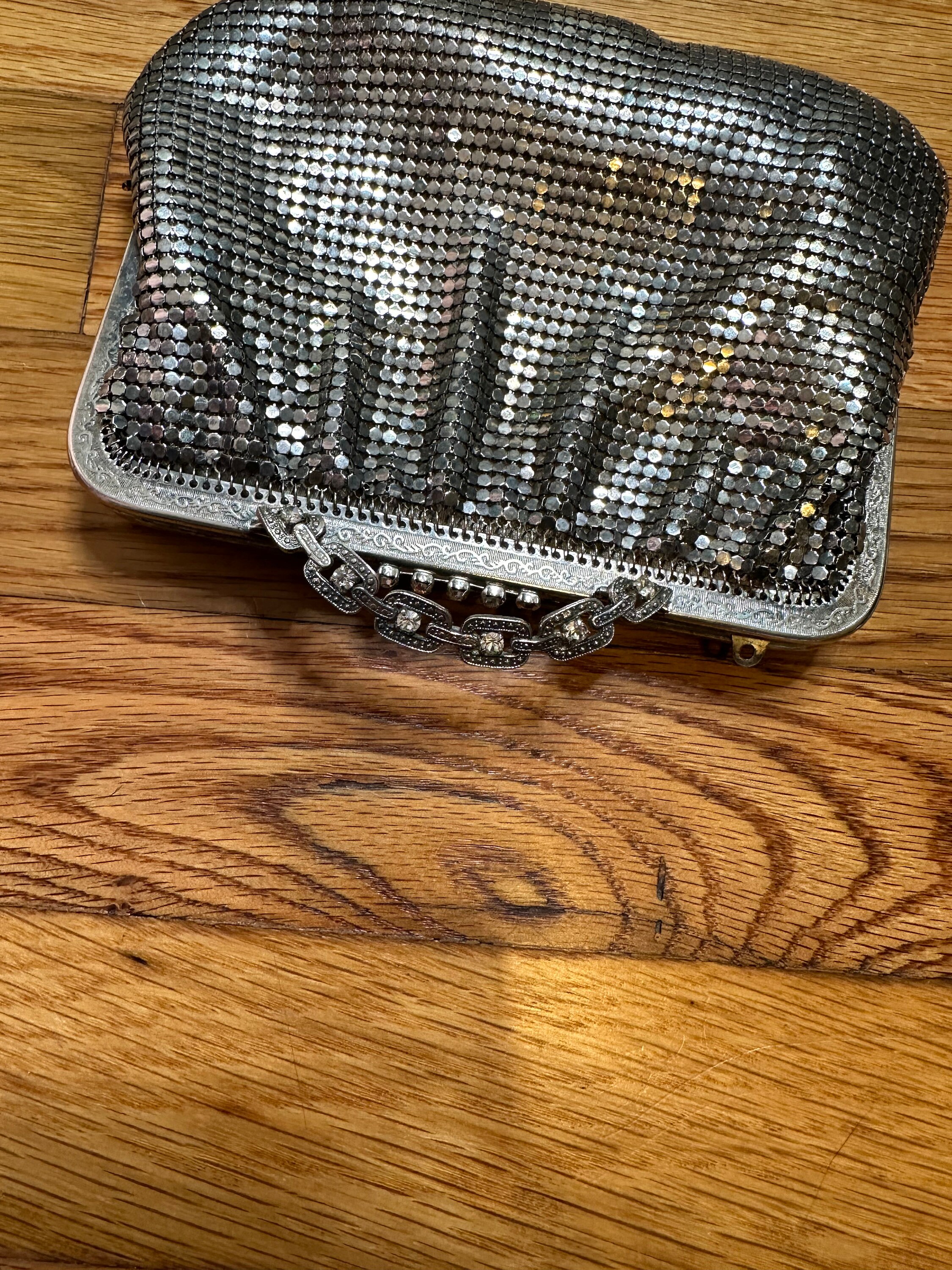 Mesh Handbag Vintage 1950s 60s Silver Metal Mesh Purse Clutch Handbag - Etsy