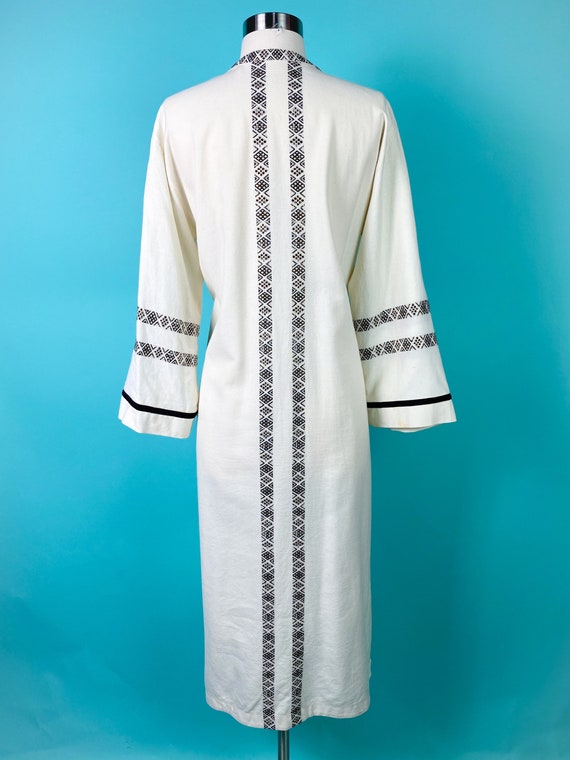 Vintage 1970s Kaftan Mexican Tunic Dress Medium L… - image 8