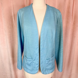 Chaqueta azul vintage de los años 60 y 70