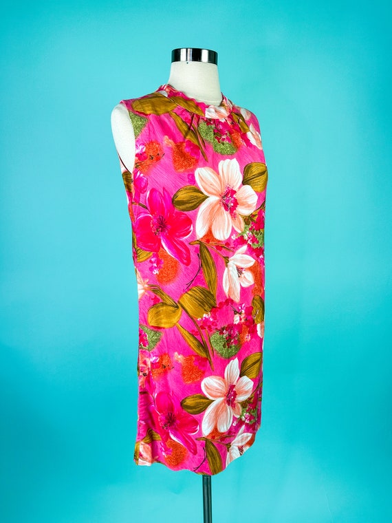 1960s Hawaiian Dress Mini Dress - image 2