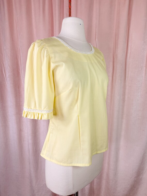 Vintage 1960s Yellow Blouse - image 3