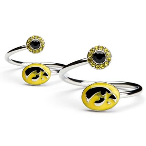 Gift Set-Iowa Hawkeyes One for You and One for Me Rings | Iowa Hawkeyes Rings | Iowa Jewelry | Iowa Gift | University of Iowa Jewelry | UI