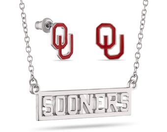 Oklahoma Sooners Womens Jewelry Set