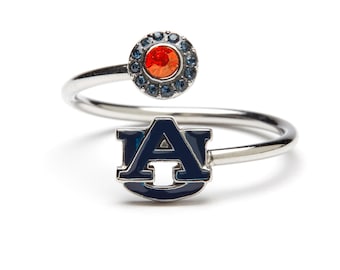 Stone Armory Auburn University Ring | Auburn Tigers Jewelry | Adjustable Navy AU Ring | Perfect AU Tiger Gift
