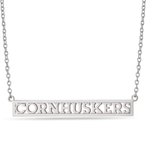 Stone Armory Officially Licensed Nebraska Cornhuskers Necklace – Adjustable Letter Necklace 16-20in –  Fan Gift for Women and Graduate