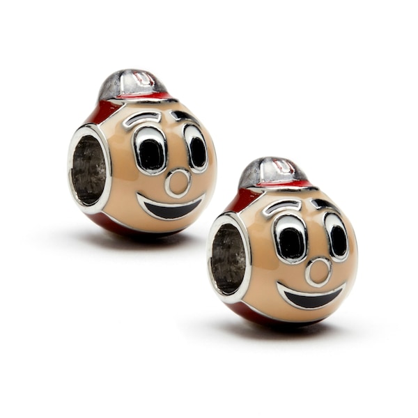 Brutus Buckeye Charm Set Of Two | OSU Charms | Brutus Charms