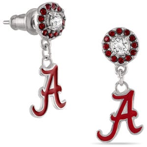 Stone Armory Officially Licensed Alabama Crimson Tide Earrings – University of Alabama Earrings for Women – Roll Tide Game Day Jewelry