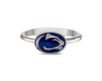 Stone Armory Officially Licensed Sterling Silver Penn State Ring –PSU Jewelry – Nittany Lion Class Ring Unique Penn State Gift