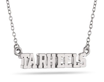 Stone Armory North Carolina TARHEELS Necklace | UNC Tar Heels Jewelry | Stainless Steel Script Pendant | Perfect UNC Tar Heel Gift