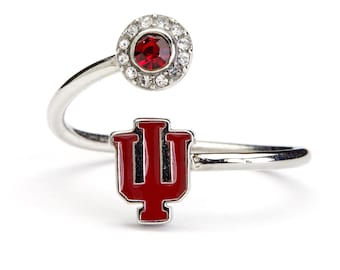 Stone Armory Indiana University Ring | Indiana Hoosiers Jewelry | Adjustable  Ring | Perfect IU Hoosier Gift