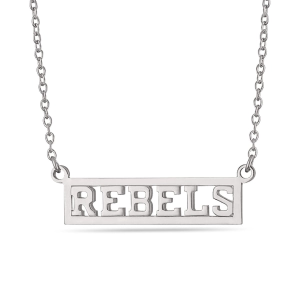 Stone Armory Ole Miss Necklace | Ole Miss Rebels Jewelry | Stainless Steel REBELS Necklace | Perfect UM Rebel Gift