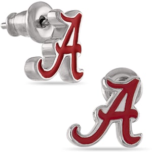 Stone Armory Officially Licensed Alabama Crimson Tide Earrings – University of Alabama Earrings for Women – Roll Tide Game Day Jewelry