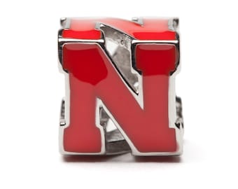 Stone Armory Officially Licensed  University of Nebraska Bracelet – UNL Charm Bracelet – Officially Licensed Nebraska Huskers Jewelry