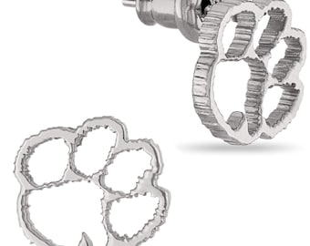 Stone Armory Clemson Jewelry for Women - Clemson Tiger Paw Earrings - Hypoallergenic Earrings for Sensitive Ears - Clemson Stud Earrings