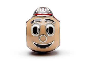 Stone Armory Ohio State Bead Charm | Ohio State Buckeyes Jewelry |  Brutus Charm | Perfect OSU Gift