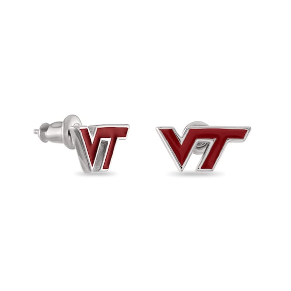 Stone Armory Virginia Tech VT Logo Stud Earrings | Virginia Tech Hokies Jewelry | Stainless Steel VT Logo Studs | Perfect VT Hokie Gift