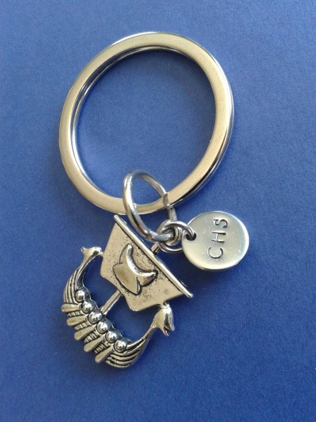 Viking School Pride Key Chain Necklace Etsy