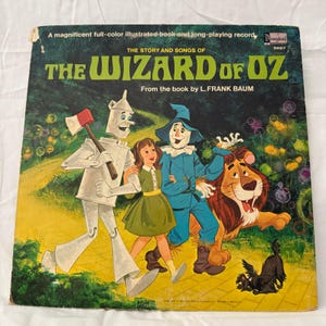 Disney Story and Songs of The Wizard of Oz Vinyl Record 1969 3957 Storybook Baum