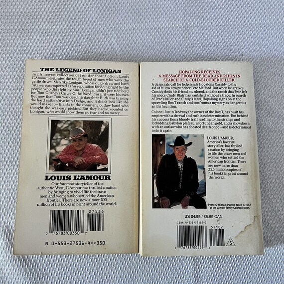 Louis Lamour Paperback Set Trouble Shooter Lonigan Bantam Etsy
