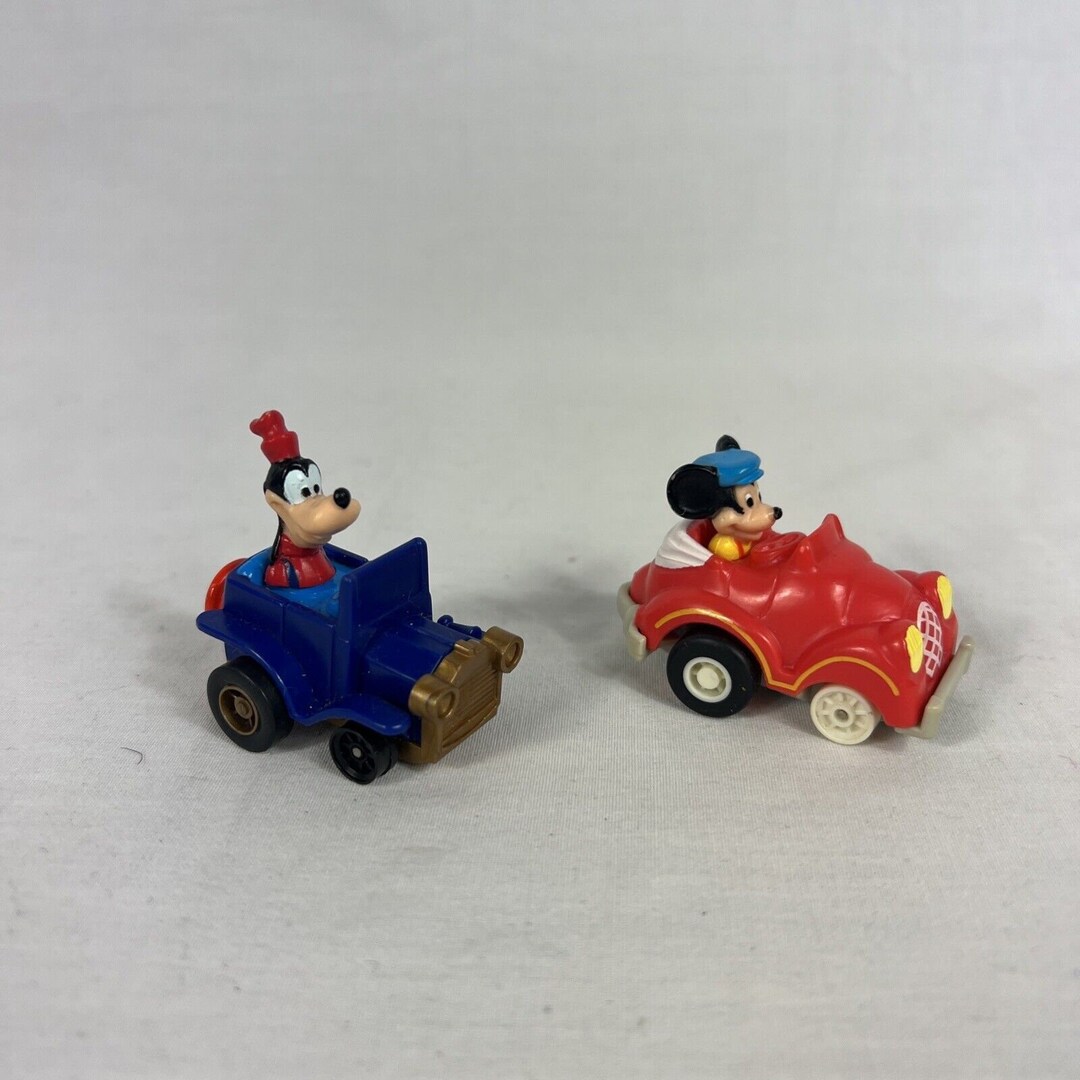 VTG 1988 Mcdonald's Happy Meal Toys Disney Mickey Roadster Goofy